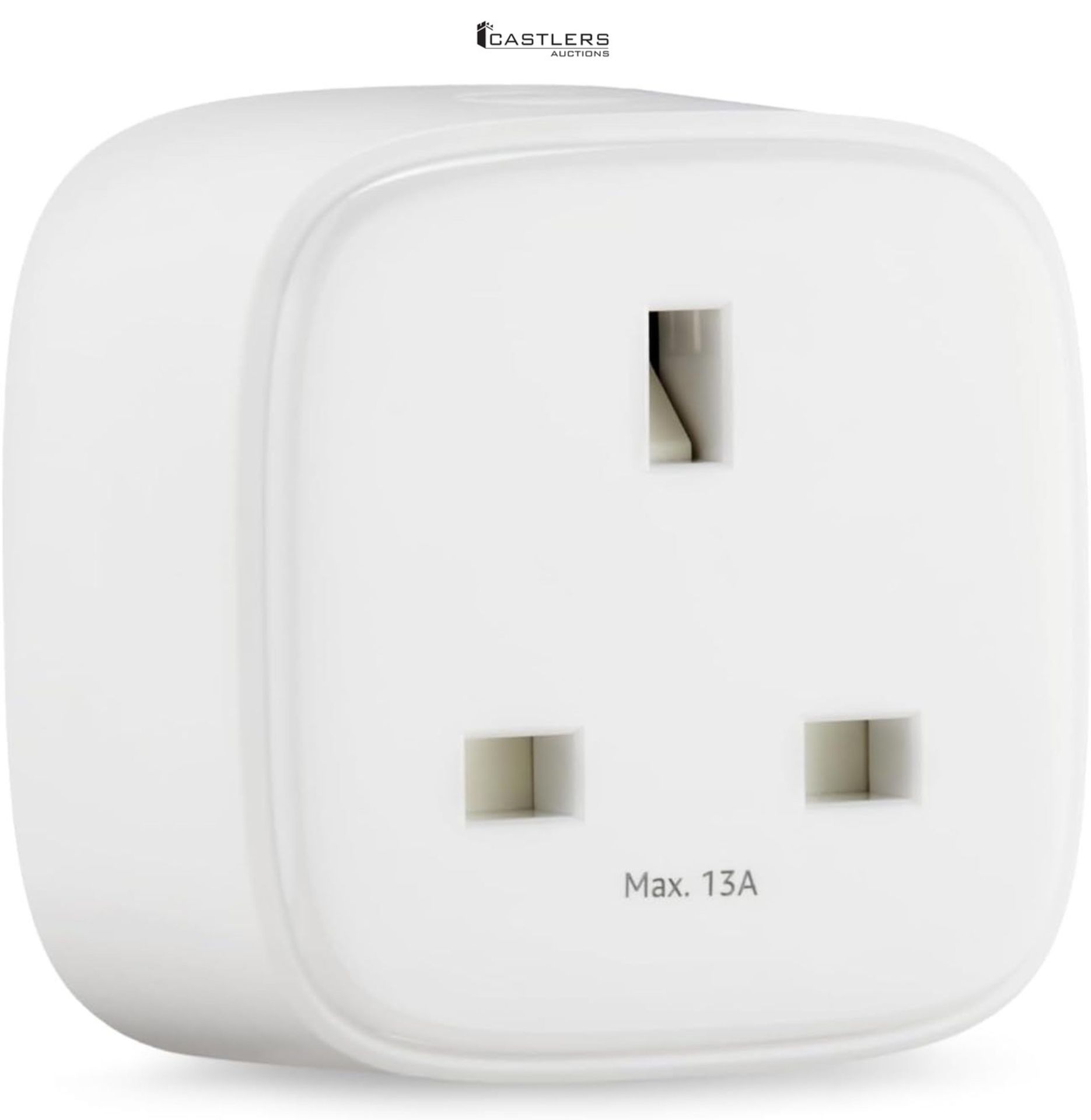 Amazon Basics Single Outlet Indoor 2.4 GHz Wi-Fi Smart Plug, works with Alexa only, 1-Pack, White,