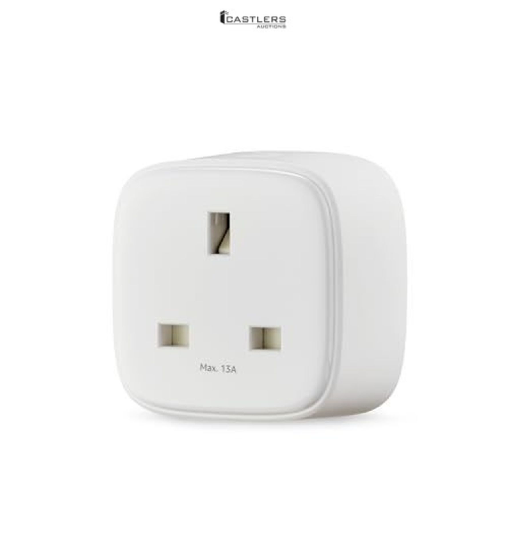 Amazon Basics Single Outlet Indoor Wi-Fi Smart Plug, works with Alexa only, 4 Pack, White, UK