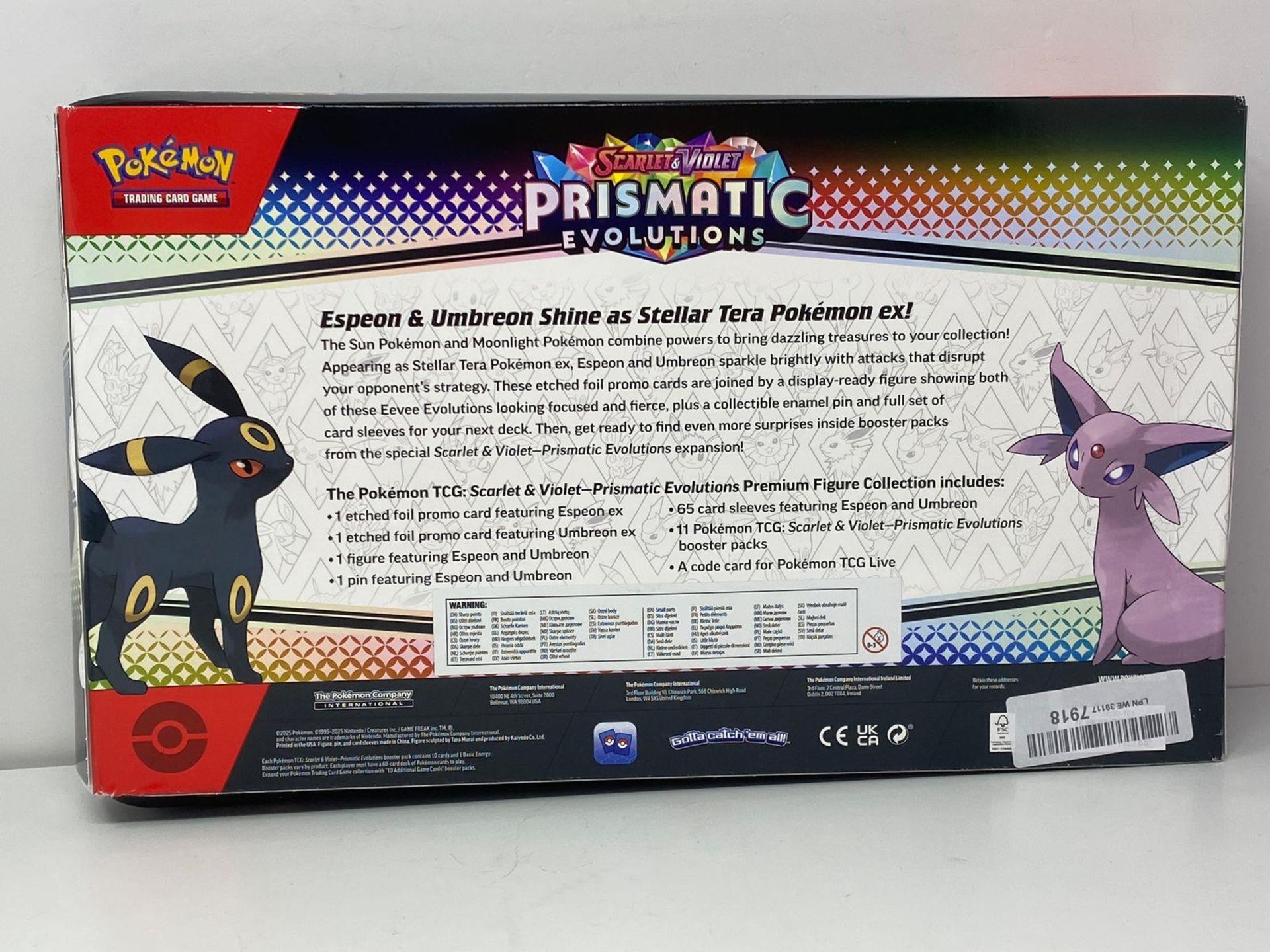 NEW - RRP £69.99 - Pokémon TCG: Scarlet & Violet—Prismatic Evolutions Premium Figure Collection (2 - Image 3 of 4