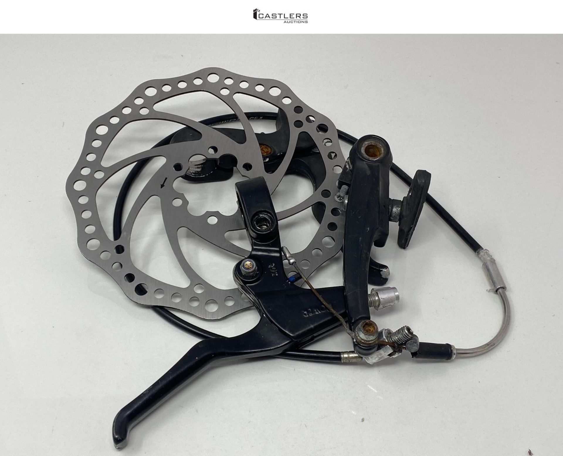 Azatemgo 160mm Bicycle Disc Brake Kit - Front & Rear Caliper, Disc Set, Brake Handles, Cables & Lev