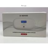 X-Sense Carbon Monoxide Detector, Replaceable Battery Powered CO Alarm with Digital Display, Portab