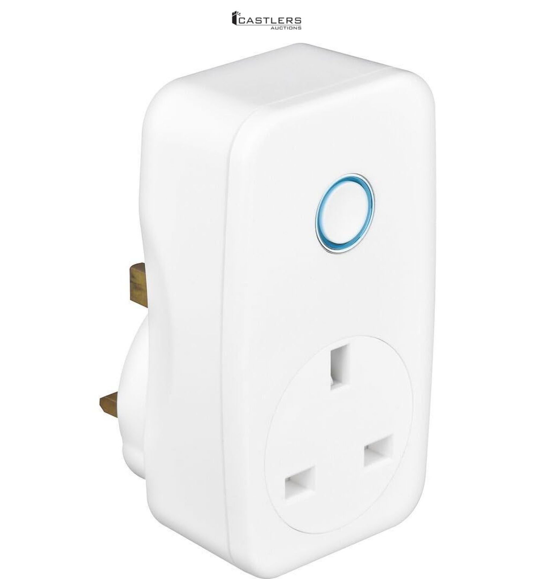 BG Electrical Smart Power Single Plug-In Adaptor, 13 A, White Moulded