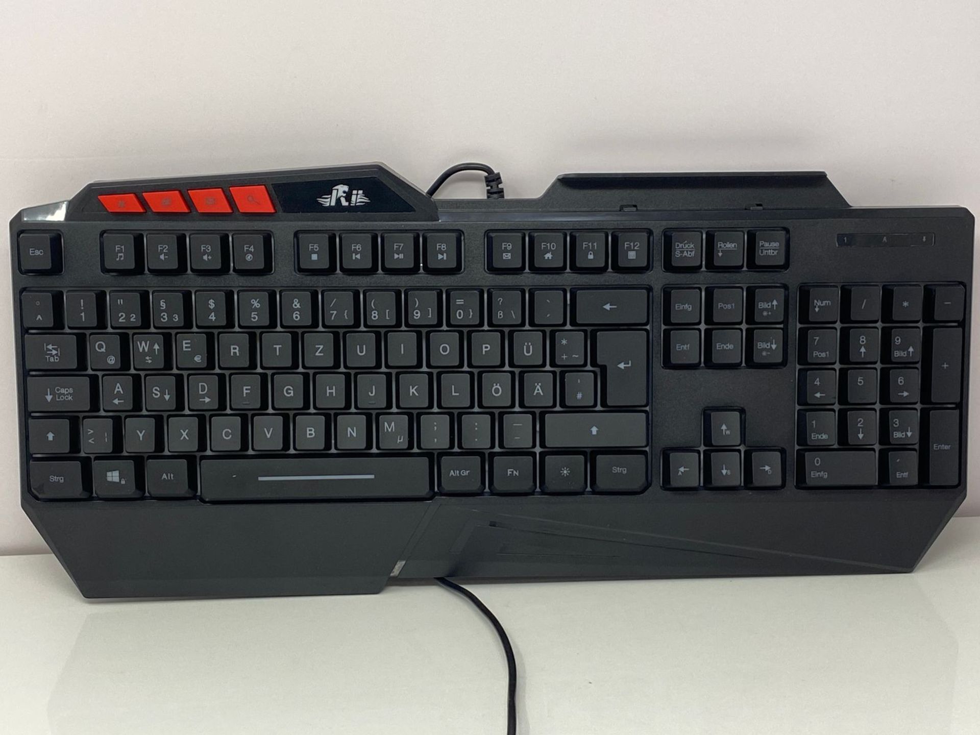 Rii Rainbow Illuminated USB Gaming Keyboard 19 Keys Anti-Ghosting for PC Laptop PS4 Xbox One - Image 2 of 4