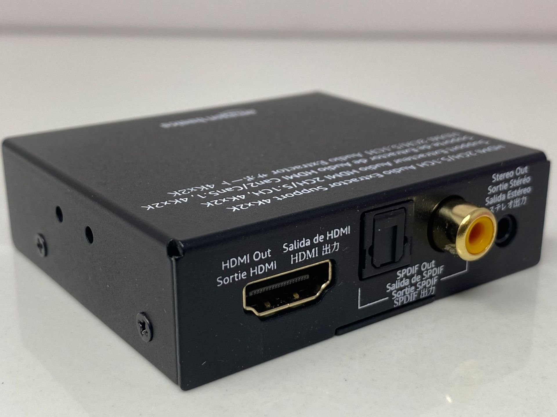 Amazon Basics Audio Extractor Converter, HDMI to HDMI + Audio (SPDIF + RCA Stereo), Black - Image 3 of 4