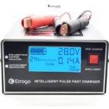 Etrogo Car Battery Charger 12V/24V 10A Intelligent Pulse Charger with Automatic Detection + Repair