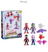 Spidey and his Amazing Friends Marvel Web-Slinging Adventure Set, Spider-Man Action Figures, Grün