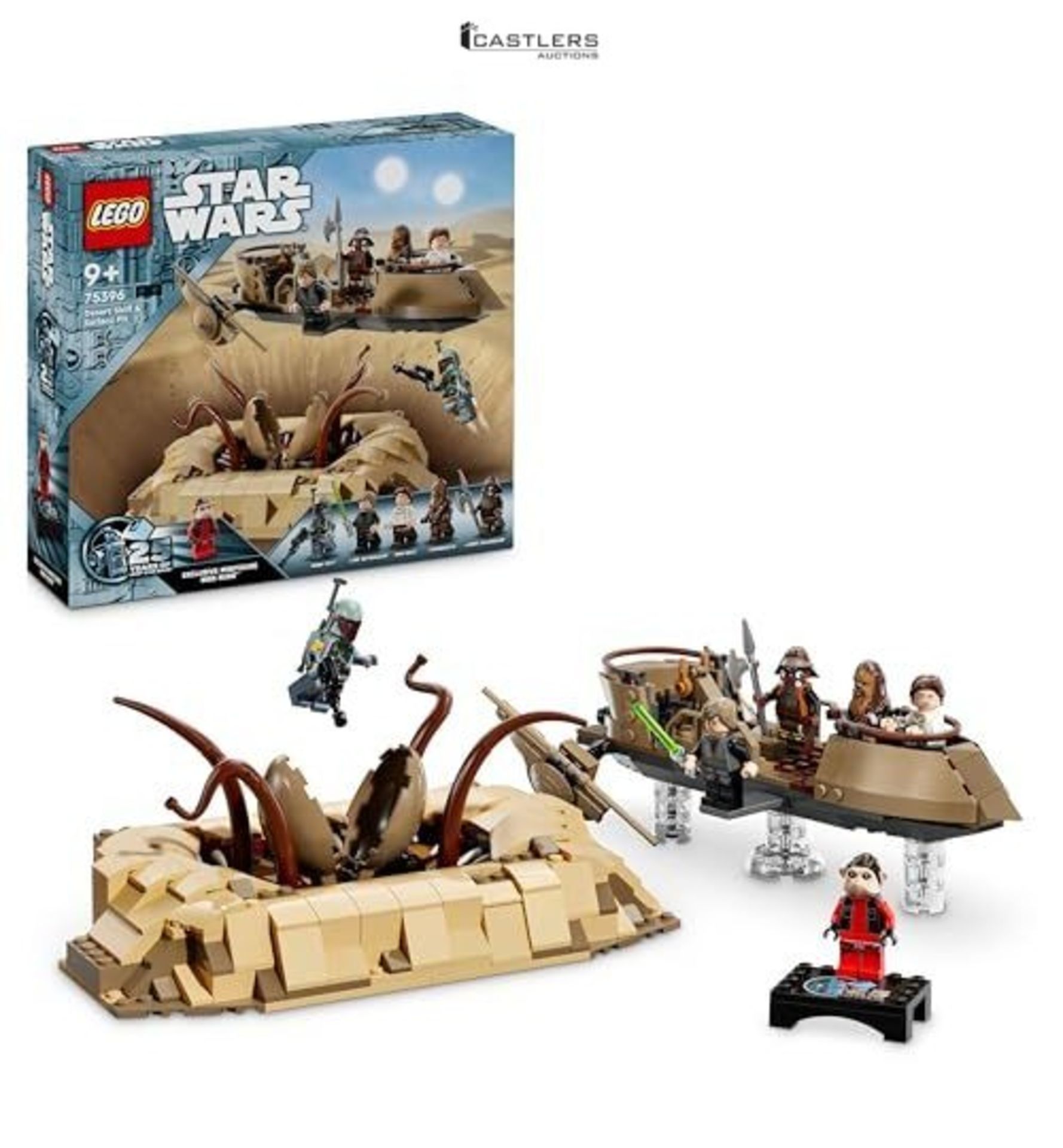 RRP £123.75 - LEGO Star Wars: Return of the Jedi Desert Skiff & Sarlacc Pit, Vehicle Building Toy S
