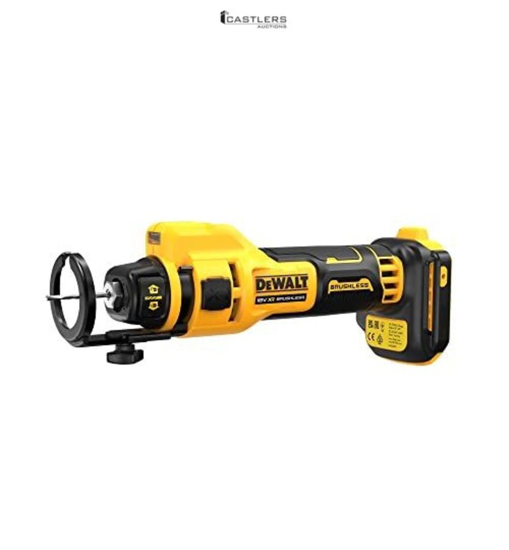 RRP £213.03 - DEWALT DCE555N-XJ - Brushless Cut-Off Saw for XR 18V ​​Drywall, 26,000 RPM, LED Light