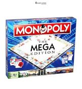 Winning Moves Mega Monopoly Board Game, 12 extra spaces including Downing Street, Saville Row and K