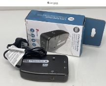 SLx TV Signal Booster Aerial Amplifier, 2 Way Signal Distribution Amplifier with Coax Connections,