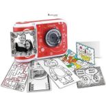 RRP £59.99 - VTech KidiZoom PrintCam (Red), Digital Instant Camera for Children with Built-In Print
