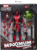 RRP £62.93 - Marvel Legends Maximum Series Deadpool Action Figure with Doop, Red