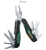 Bosch 16-in-1 Multi-Tool (Multipurpose Tool for DIY, Outdoor and Camping; Stainless Steel; Locking