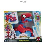 Spidey and his Amazing Friends MARVEL Spidey-Rex Racer - 8-Inch Vehicle with Sounds that Transforms