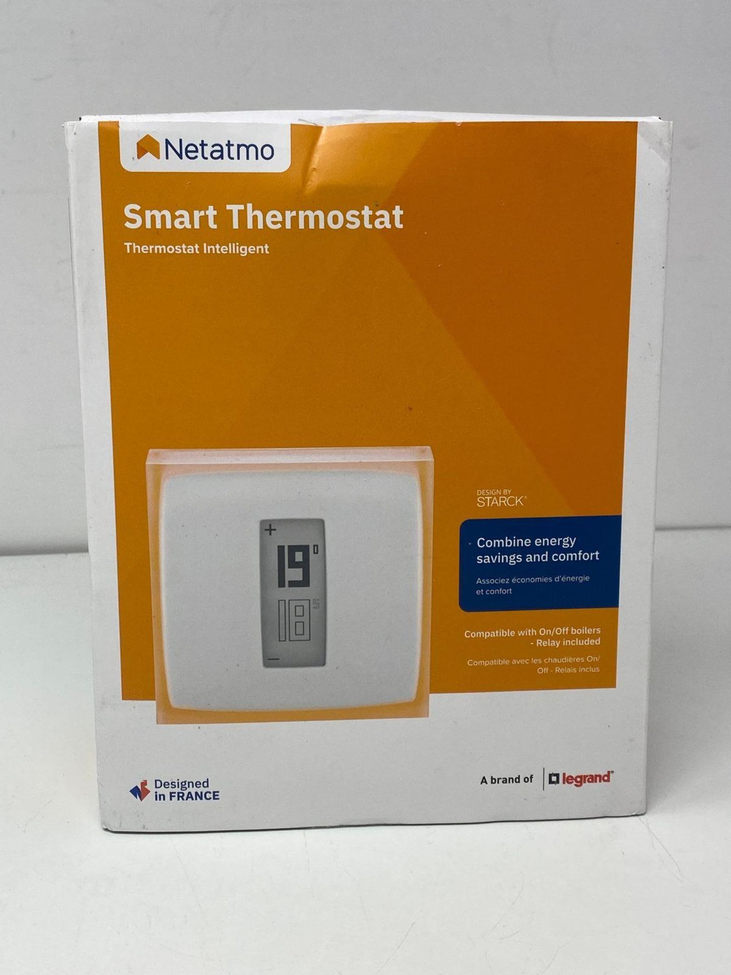 RRP £177.33 - Netatmo Smart Thermostat for Individual Boiler, NTH01-EN-EC - Image 2 of 5