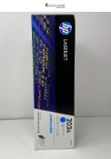 RRP £80.81 - HP CF541A 203A Original LaserJet Toner Cartridge, Cyan, Single Pack