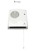 RRP £59.99 - Winterwarm WWDF20E 2KW Downflow Heater IP22 Rated, Pull Cord, 30 Minute Run Time, Auto