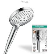 RRP £85.28 - hansgrohe Raindance Select S - shower head, hand shower round (⌀ 120 mm) with 3 sprays
