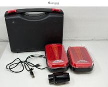 RRP £90.26 - AOHEWEI Magnetic Wireless LED Trailer Tail Lights Set 12/24 V, Cable Free Waterproof D