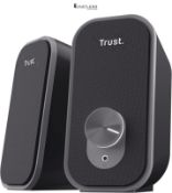 Trust Orada 2.0 PC Speakers for Desktop, 12W (6W RMS), Compact USB Speaker Set, Jack AUX 3.5mm, Hea