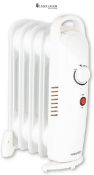 Warmlite WL43002YW 5 Fin Oil Filled Radiator with Adjustable Thermostat and Overheat Protection, 65