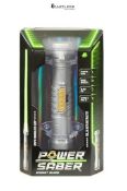 RRP £57.14 - Power Saber: Green | Auto Extending 30" LED Energy Blade | With Motion Based Light and