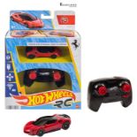 Hot Wheels RC Toy Car, Remote-Control Ferrari SF90 Stradale Assetto Fiorano in 1:64 Scale, Race On-