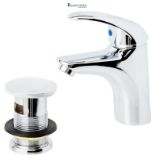 RRP £70.20 - Bristan J Bas C Java Basin Mixer with Clicker Waste