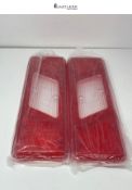 NEW - Rear Tail Light Lamp Lenses Pair (Right & Left) - Compatible with Ford Transit Mk8 Tipper/Pic