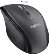 Logitech M705 Marathon Wireless Mouse, 2.4 GHz USB Unifying Receiver, 1000 DPI, 5-Programmable Butt