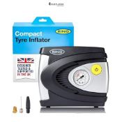 Ring Automotive TYREINFLATE 610 Analogue Tyre Inflator with Adaptor Kit - Results in PSI & BAR