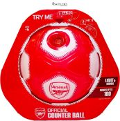 Smart Ball Arsenal Counter Ball for keepie uppies, SBCB1BNP-AFC Football, comes with lights and sou