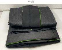 Carseatcover-UK® Heavy Duty Fabric Van Seat Covers - Black with GREEN Trim - Fits Most Vans - Singl