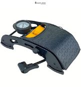 AA Twin Cylinder Foot Pump AA3350 - Tyre Inflator for Cars Motorcycles Bicycles Inflatables - Inclu