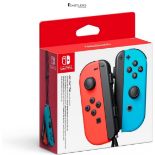 RRP £59.46 - Nintendo Switch Joy-Con Controller Pair - Neon Red/Neon Blue (Nintendo Switch)