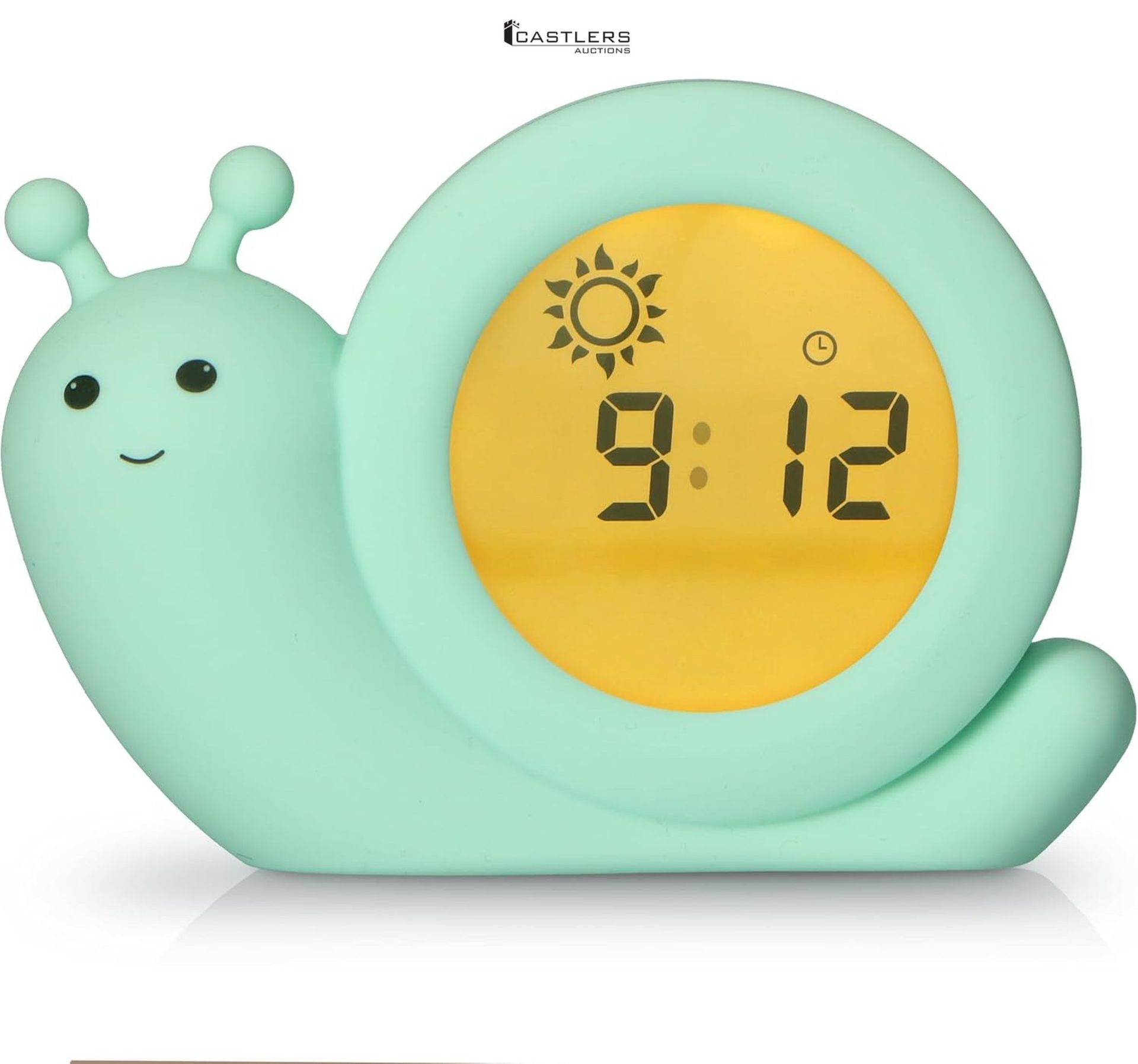 Alecto BC110GN Simon - Alarm Clock - Educational Alarm Clock for Children - Night Light - Learn to