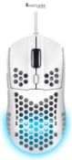 Trust Gaming GXT 928W Helox White Gaming Mouse, Superlight USB Wired Mouse 65g, Adjustable DPI (200