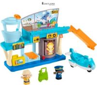 Fisher-Price Little People Toddler Toy Everyday Adventures Airport Playset with Airplane for Presch