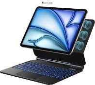 RRP £59.33 - Vobafe Keyboard Case for iPad Air 11 inch M2 2024, IPad Air 5th/4th Generation 2022/20