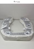 Vive Toilet Seat Cushion (Soft Cushioned Foam) - Easy Clean Soft Padded Bathroom Attachment - Elong
