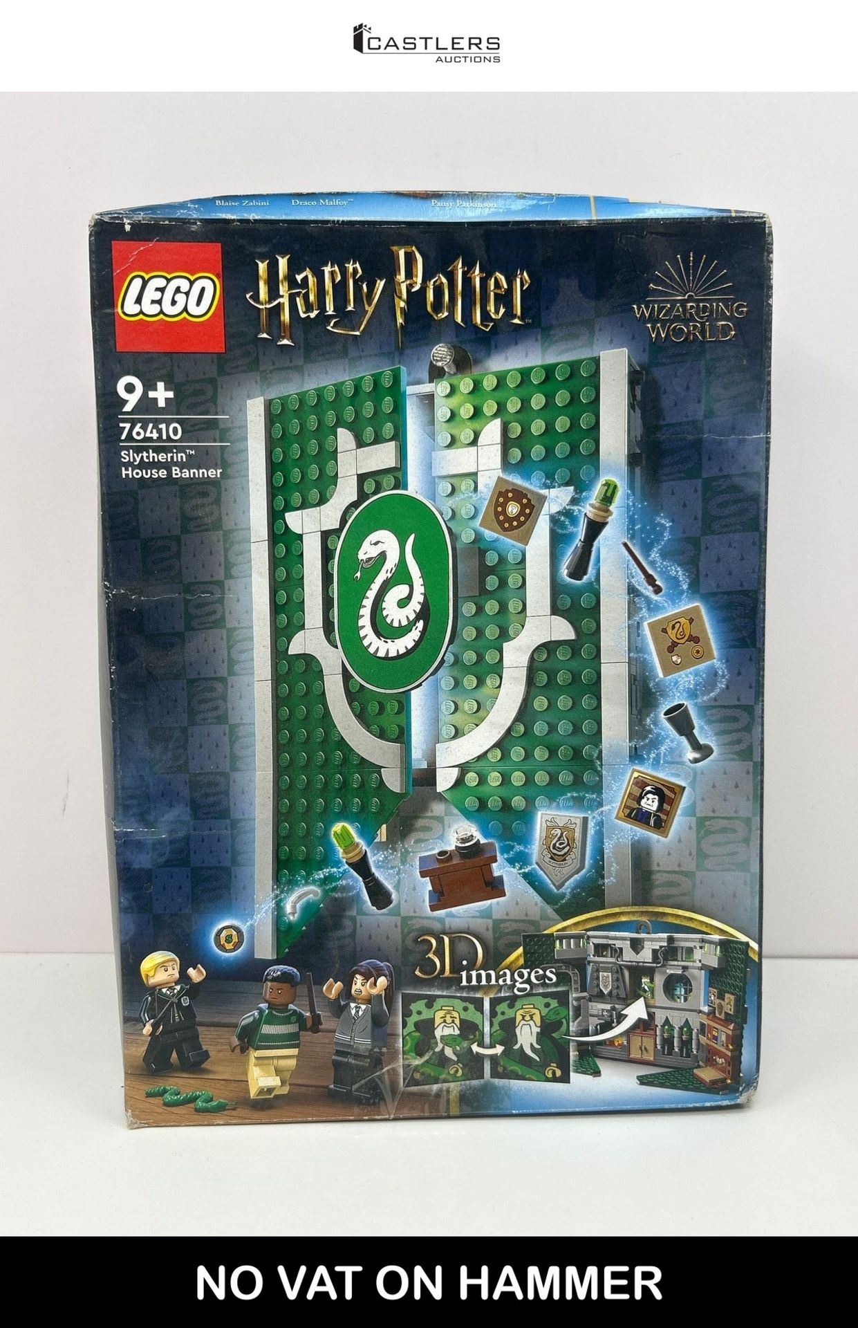LEGO 76410 Harry Potter Slytherin House Banner Set, Hogwarts Castle Common Room Toy or Wall Display
