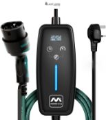 RRP £209.99 - Masterplug EV Charging Cable for Electric and Hybrid Vehicles, 10 Metres, Mode 2, Del