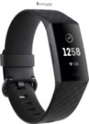 RRP £108.05 - Fitbit Charge 3 Advanced Fitness Tracker with Heart Rate, Swim Tracking & 7 Day Batte