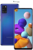 RRP £78.44 - Samsung Galaxy A21s Android Smartphone, SIM Free Mobile Phone, Blue