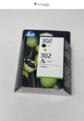 HP X4D37AE 302 Original Ink Cartridges, Black and Tri-color, 2 Count (Pack of 1)