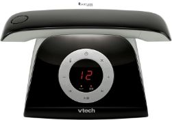 VTech LS1350 Retro Design Cordless DECT Cordless Phone with Digital Answering Machine, Call Block,