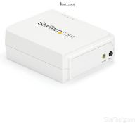 RRP £99.70 - StarTech.com 1 Port USB Wireless N Network Print Server with 10/100 Mbps Ethernet Port