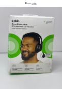 Belkin SoundForm Adapt Wireless Headset with Microphone, wireless headphones with built-in boom mic
