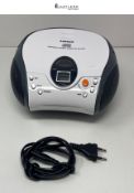 Lenco SCD-24 SCD24 - CD Player for Kids - CD Radio - Stereo System - Boombox - FM Radio Tuner - Tra