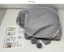 Dyna-Living Bed Canopy for Children, Round Dome Hanging Curtain Kids Bed Mosquito Net Play Reading